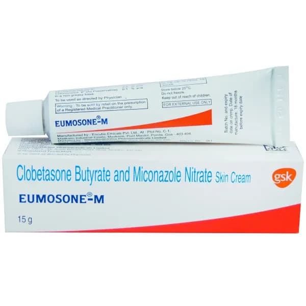 Eumosone 15gm Cream – Clobetasone Butyrate and Miconzole Nitrate