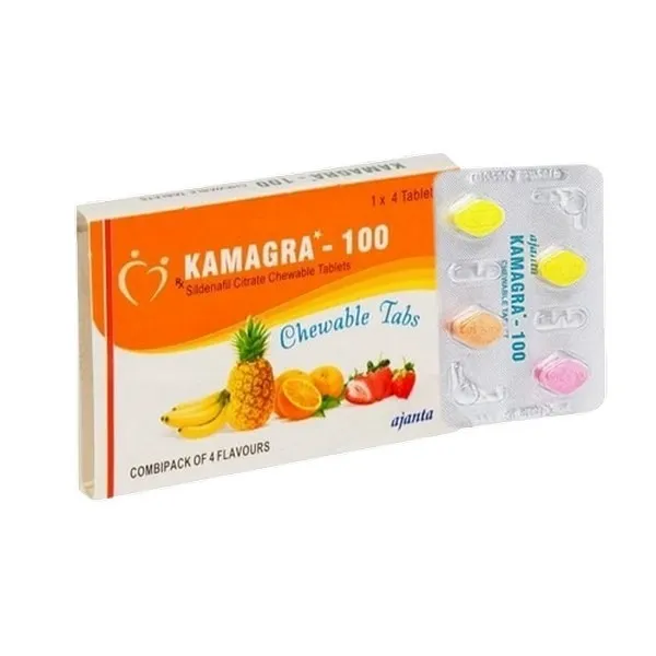 Kamagra Chewable 100mg - Sildenafil 100mg