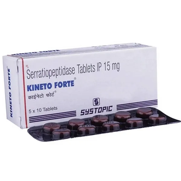 Kineto Forte 15mg – Serratiopeptidase Tablet