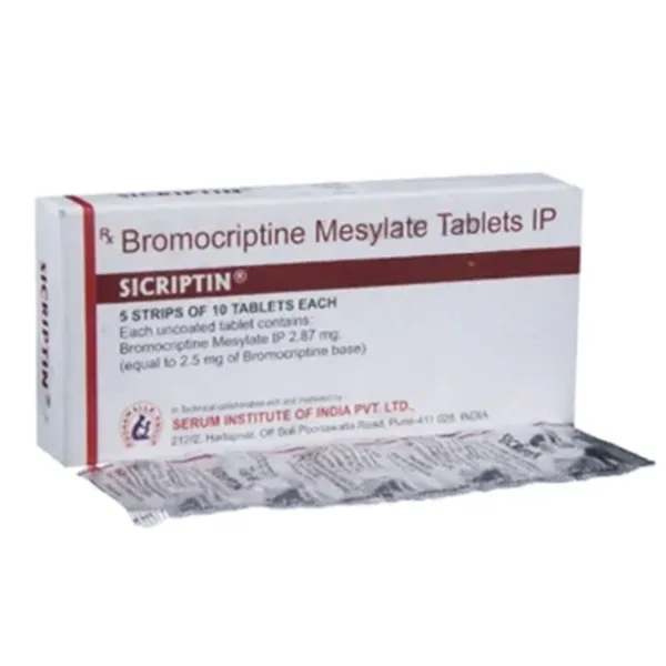 Sicriptin 2.5mg Tablet