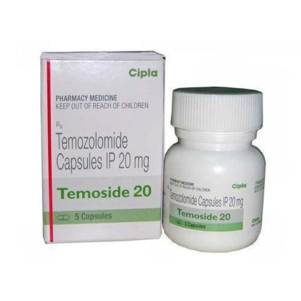 TEMOSIDE 20 - TEMOZOLOMIDE 20mg