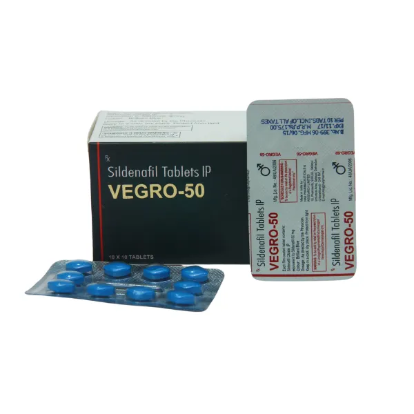 Vegro 50 mg - Sildenafil 50mg