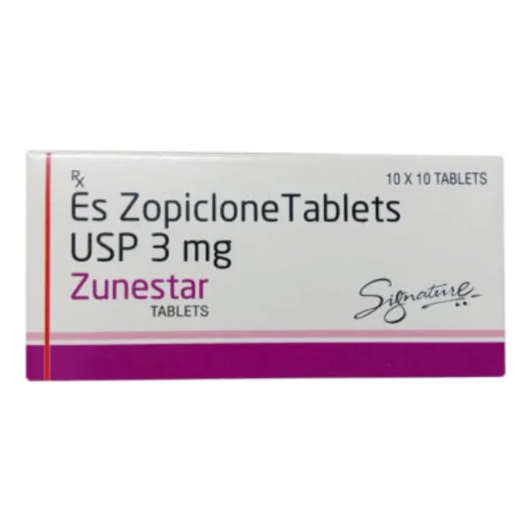 Zunestar 3 Mg Tablet - Eszopiclone 3mg