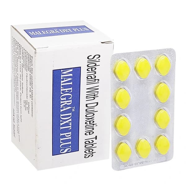 Malegra DXT Plus 100MG - Sildenafil Citrate/Duloxetine