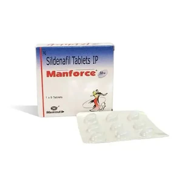 Manforce 50mg Tablet - Sildenafil 50mg