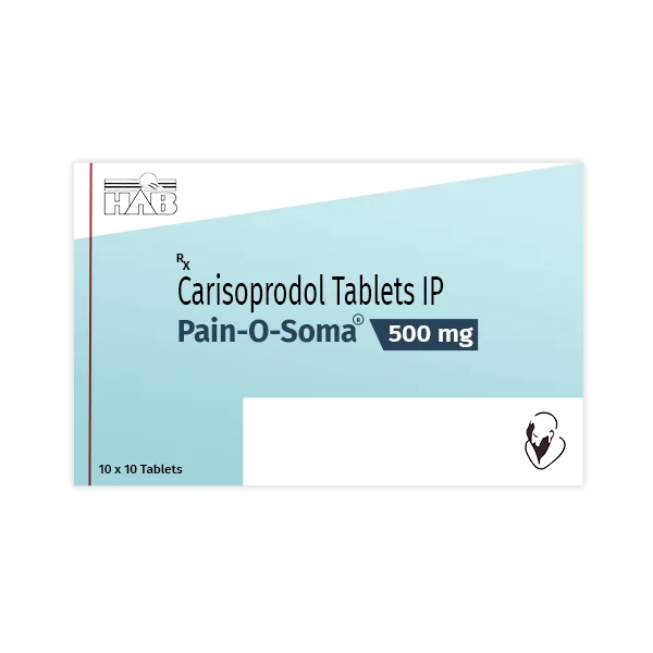 Pain O Soma 500mg - Carisoprodol Tablets