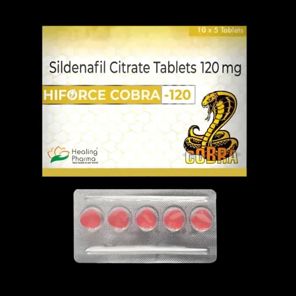 Hiforce cobra 120mg – Sildenafil Citrate