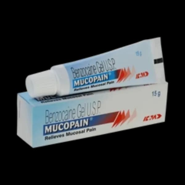 Mucopain Gel – Benzocaine 15 gm