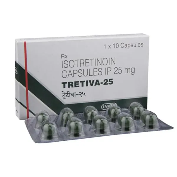 Tretiva 25mg Soft Capsule – Isotretinoin 25mg