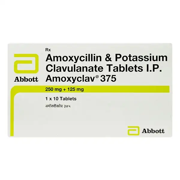 Amoxyclav 375mg - Amoxicillin 250mg/Clavulanic acid 125mg product image